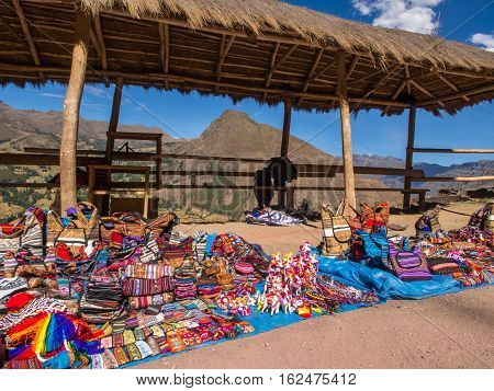 Market At Pisac Ruins