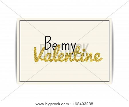 Typographic Valentine card. 