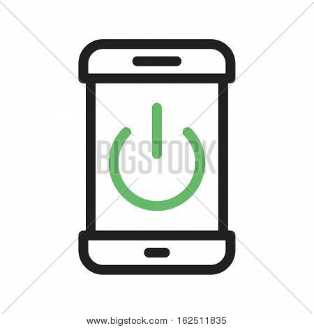 Phone, mode, off icon vector image. Can also be used for smartphone. Suitable for mobile apps, web apps and print media.