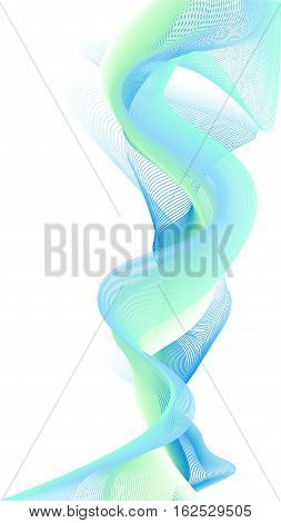 Abstract colorful creative wave line background. 16:9 ratio format. Vector illustration background design.
