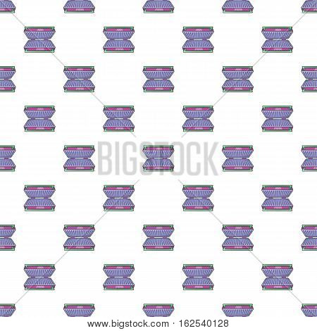 Electric grill pattern. Cartoon illustration of electric grill vector pattern for web
