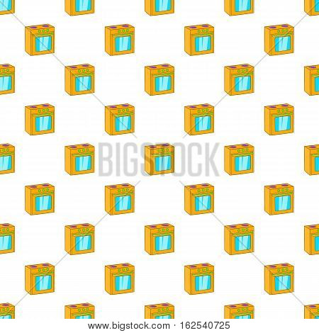 Gas stove pattern. Cartoon illustration of gas stove vector pattern for web