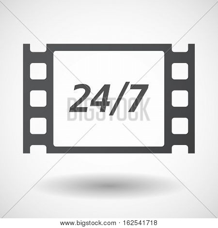 Isolated Frame With    The Text 24/7