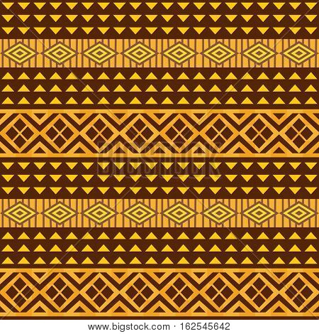 African style geometric abstract background; vector seamless pattern