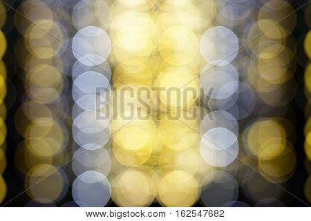 Bokeh of city lights background in Dalat Vietnam.
