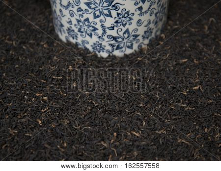 Indian Black Tea Scattered On The Table.