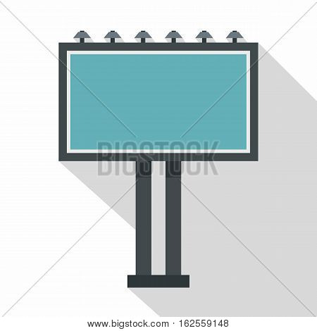 Advertising billboard icon. Flat illustration of advertising billboard vector icon for web