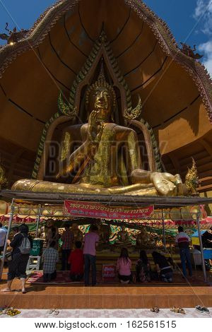 Kanchanaburi Thailand - August 21 2016: On Wat Tham Sua Temple, Kanchanaburi Province, Thailand.