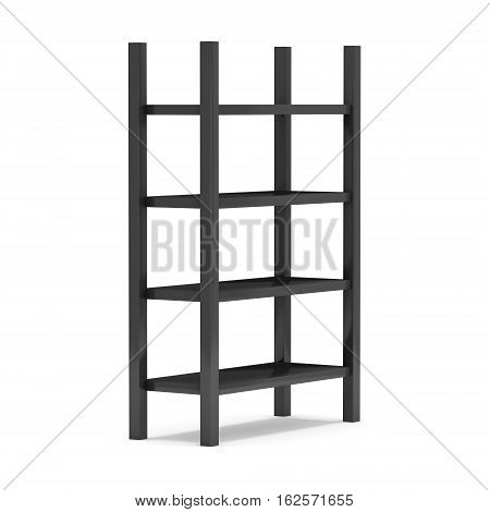 Storage stack. 3D render isolated on white. Platform or Stand Illustration. Template for Object Presentation.