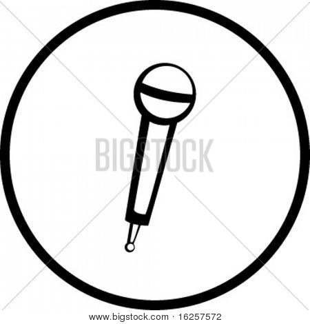 trådløs mikrofon symbol