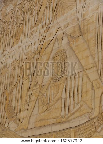 DUBAI, UAE - NOV 26: Wafi Mall in Dubai, UAE, as seen on Nov 26, 2016. Wafi City, styled after ancient Egypt, is a mixed-use development including a mall, hotel, restaurants, and residences.