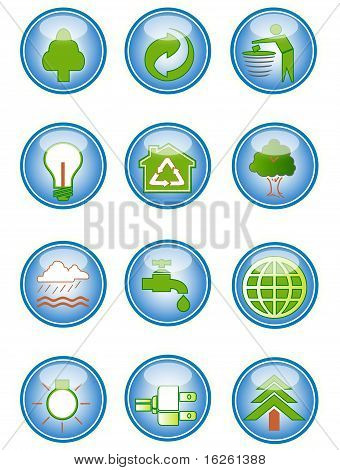 Iconos de la conservación del medio ambiente