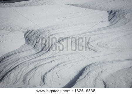 Sunny Snowy Weather On Mount Parnassos, Central Greece