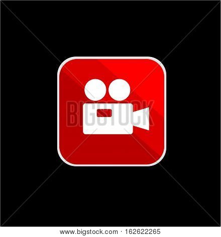 video recorder icon with vector and illustration graphic for your icons, sign, symbol, logo, and background