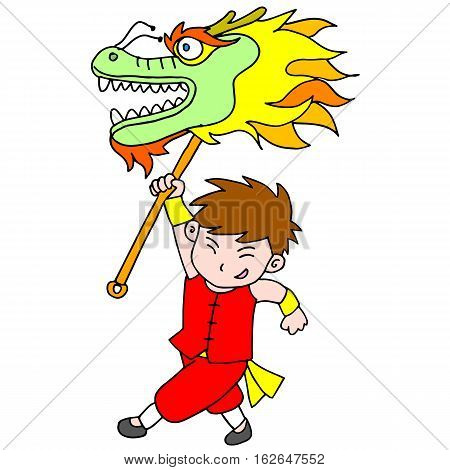 Character Chinese new year celebrations vector illustration