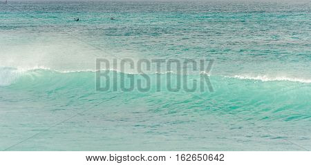 Panorama View Of The Turquoise Caribbean Sea