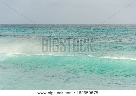 Panorama View Of The Turquoise Caribbean Sea
