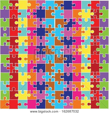 Vector Set of Pazzle illustration or dezing On white  background.