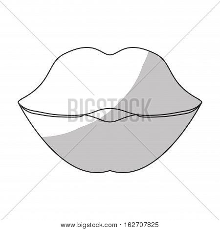 thick lips icon image vector illustration design