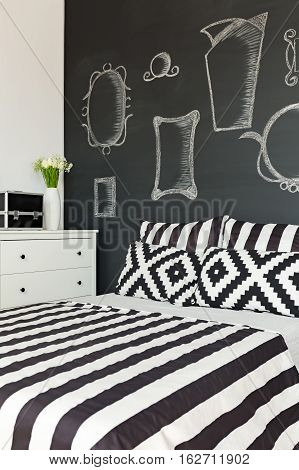 Bed By The Blackboard