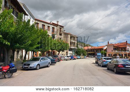 Arachova Village In Greece