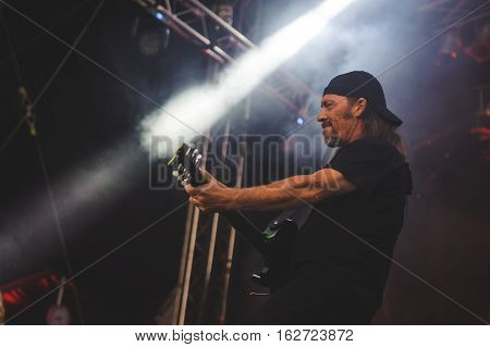 TOLMIN, SLOVENIA - JULY 25TH: AMERICAN THRASH METAL BAND SACRED REICH PERFORMING AT METALDAYS FESTIVAL ON JULY 25TH, 2016 IN TOLMIN, SLOVENIA