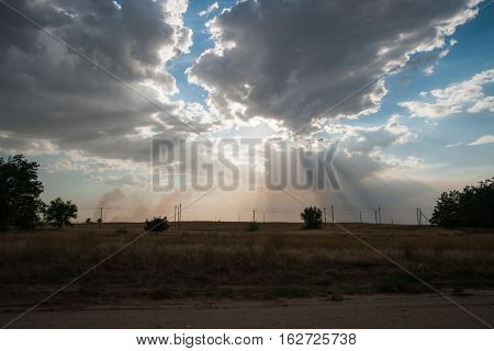 Image of Stormy clouds at Ahtuba, Russia