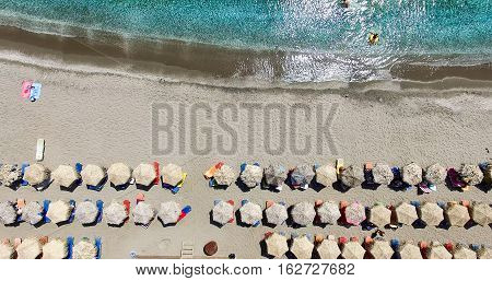 Aerial View Of The Beaches Of Greek Island Of Milos Island