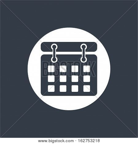 agenda note calender flat design, web seo icon