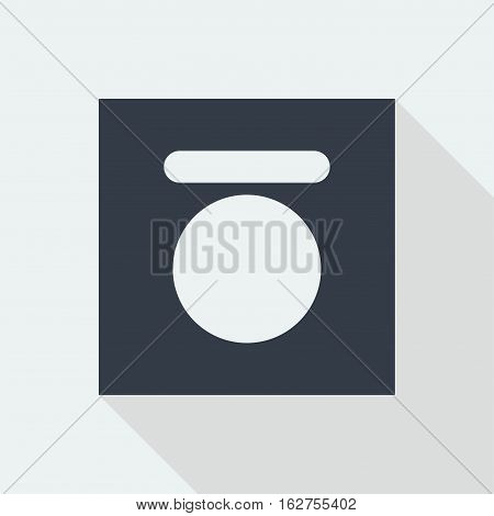 button studio music icon flat design, web seo icon