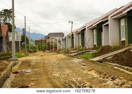 Intermediate housing project in Bogor photo taken in Indonesia java