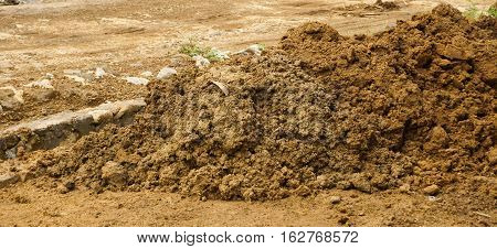 Mound of soils photo taken in Bogor Indonesia java