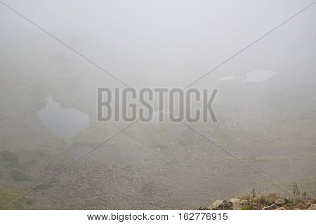 Beautiful Mountain Lake Surrounded By Impressive Mountains Of The Khamar-daban.