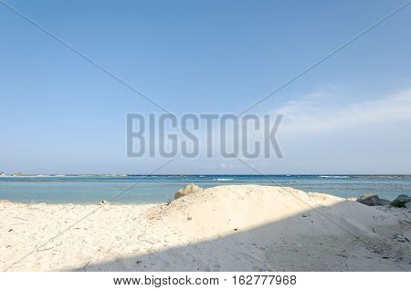 Amazing View From Baby Beach On Aruba Island