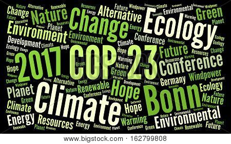 COP 23 word cloud in Bonn, Germany