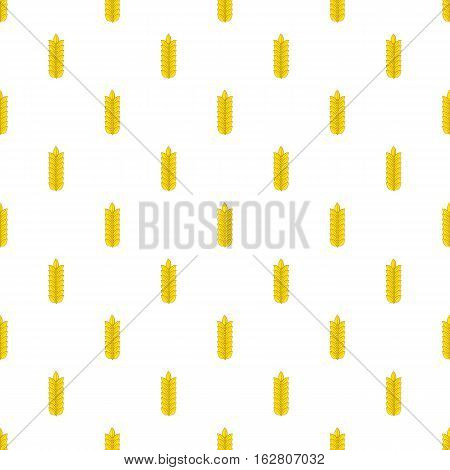 Wheat pattern. Cartoon illustration of wheat vector pattern for web