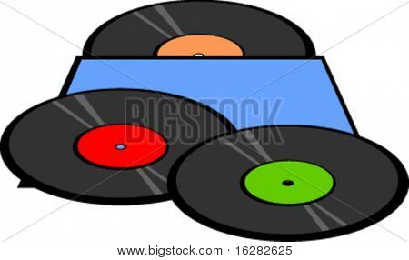 vinyl oude lp-schijven met mouw pakket