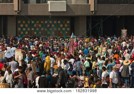 Day Of The Virgin Of Guadalupe In Mexico City