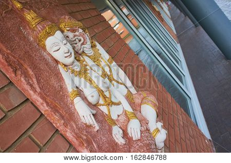 mailbox buddha statue in english birmingham UK