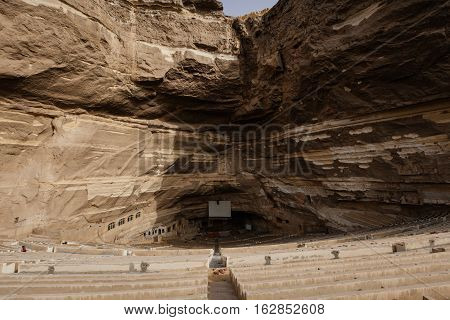 St. Simeon monastery in Manshiyat Naser or Garbage City in Cairo