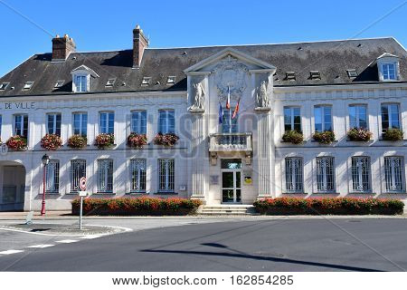 Gournay en Bray France - september 7 2016 : the city hall