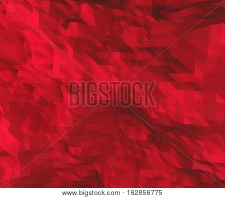 low polygon red tone 3D abstract illustration background surface