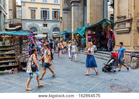 Historic Market Hall Loggia Del Mercato Nuovo In Florence, Italy
