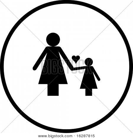 dcera a matka symbol