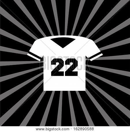 american football tshirt icon vector illustration graphic design