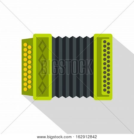 Accordion icon. Flat illustration of accordion vector icon for web isolated on white background