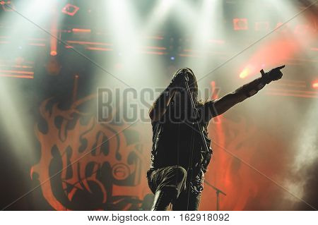 TOLMIN, SLOVENIA - JULY 26TH: SWEDISH BLACK METAL BAND MARDUK PERFORMING AT METALDAYS FESTIVAL ON JULY 26TH, 2016 IN TOLMIN, SLOVENIA