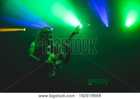 TOLMIN, SLOVENIA - JULY 26TH: SWEDISH BLACK METAL BAND MARDUK PERFORMING AT METALDAYS FESTIVAL ON JULY 26TH, 2016 IN TOLMIN, SLOVENIA