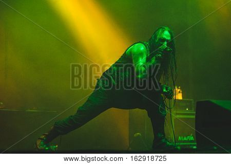 TOLMIN, SLOVENIA - JULY 26TH: SWEDISH BLACK METAL BAND MARDUK PERFORMING AT METALDAYS FESTIVAL ON JULY 26TH, 2016 IN TOLMIN, SLOVENIA