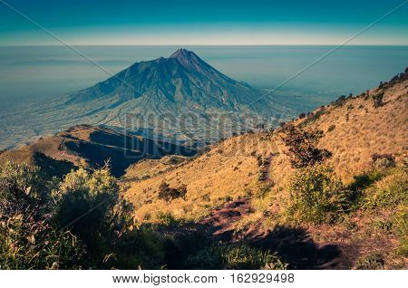 Mount Merbabu In Morning